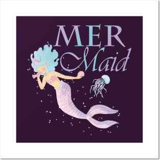 Mer-Maid Posters and Art